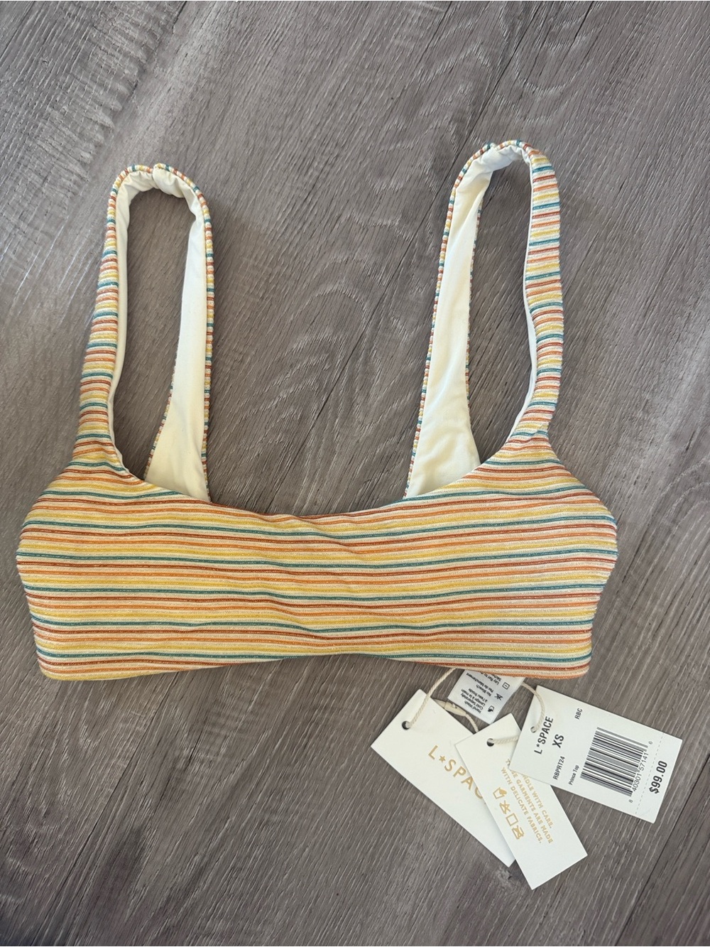 L*Space Prince Top in Rainbow Cream
